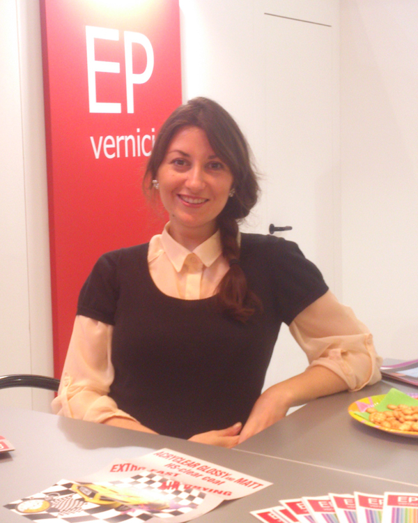 Messehostess Polina in Frankfurt