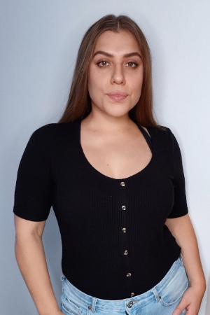 Messehostess Britta Augsburg