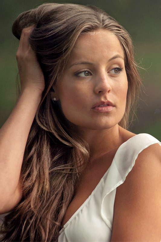 Messehostess Anne-Marie Weinböhla